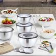 کاسه استیل درب‌دار دسته‌دار مدل MixPro 304