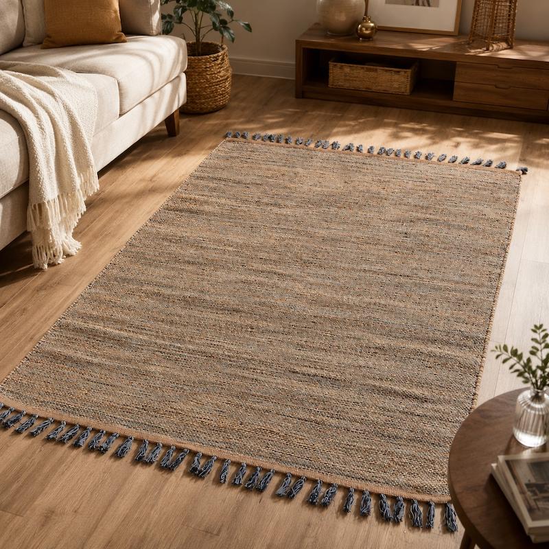 فرش جوت مدل نوردیک Nurdic Jute Rug