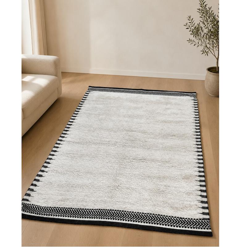 فرش پشمی هندی (طرح گبه} سایز 160*200