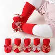 جوراب قرمز حوله‌ای وارداتی