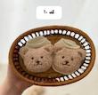جوراب استیکردار تدی وارداتی عروسکی برجسته بچگانه