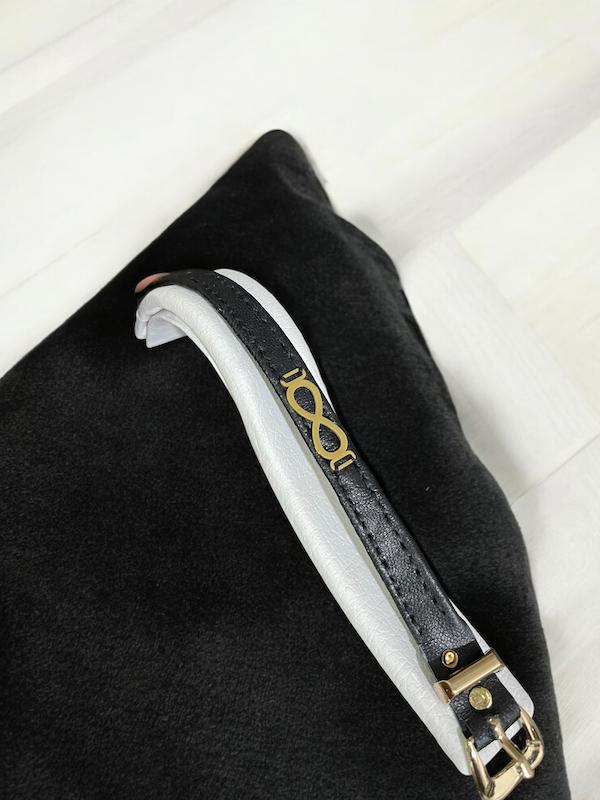 دستبند اسپرت چرم طبیعی یراق بی نهایت   کد ۳۳۳۵۰۴۰