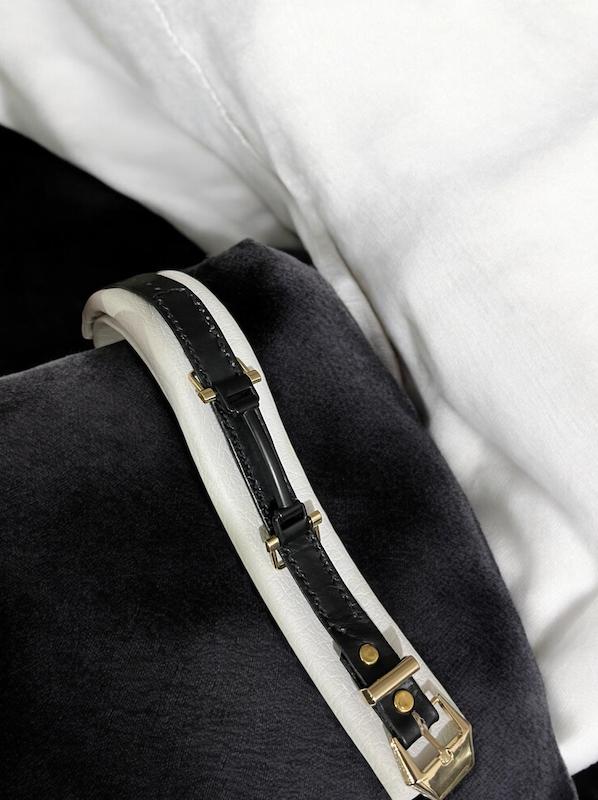 دستبند اسپرت چرم طبیعی یراق سوزنی  کد۳۳۳۵۰۴۵