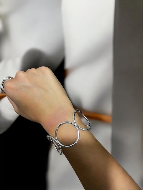 بنگل زنانه حلقه ای کد 3332036