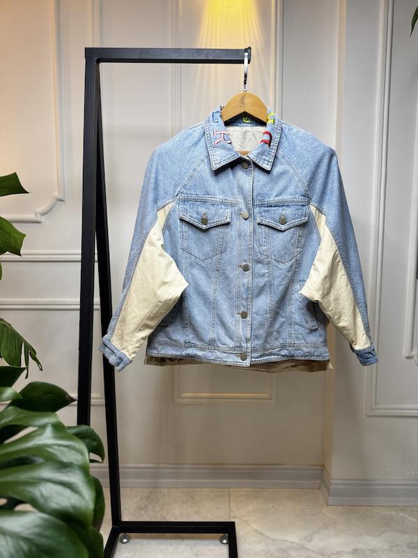 کت جین دو رنگ کد ۰۰۶