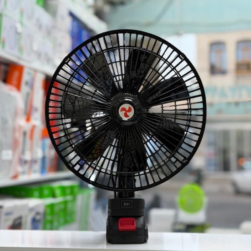 پنکه 11 اینچ پره فلزی و گردن متحرک چرخشی مدل OSCILLA QL-588-11 تک باطری