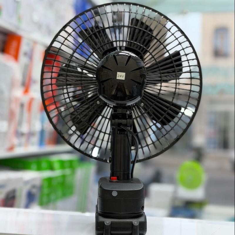 پنکه 11 اینچ  گردن متحرک چرخشی مدل OSCILLA QL-588-11 تک باطری بسیار با کیفیت و قدرتمند
