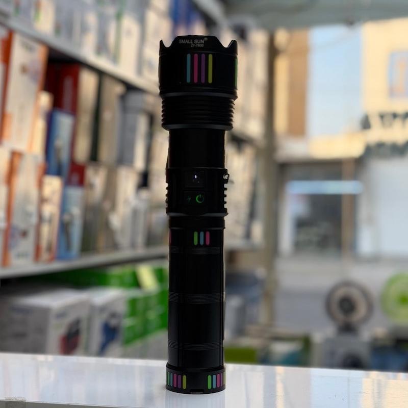 چراغ قوه دستی اسمال سان مدل ZY-T600 با نور LED و شدت ۵۰۰۰ لومن