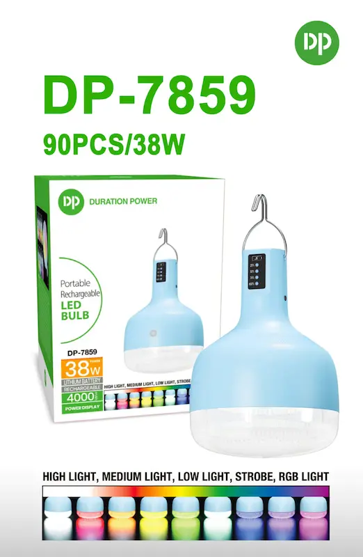 لامپ آویزدار شارژی DP.LED Light DP-7859 38W