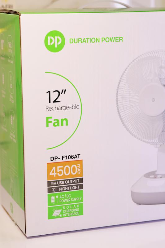 پنکه شارژی رومیزی دی پی مدل DP-F106AT