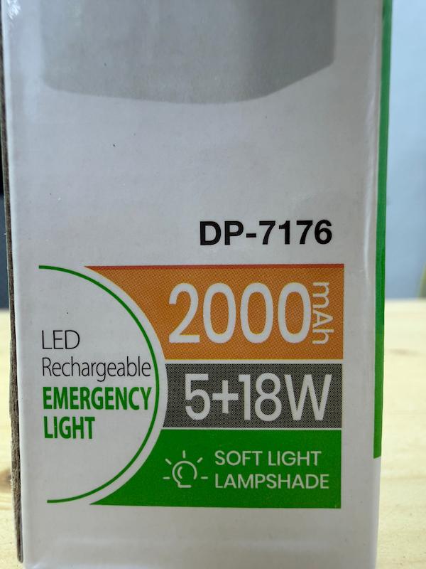 مهتابی و چراغ قوه شارژی 18 وات دی پی DP-7176