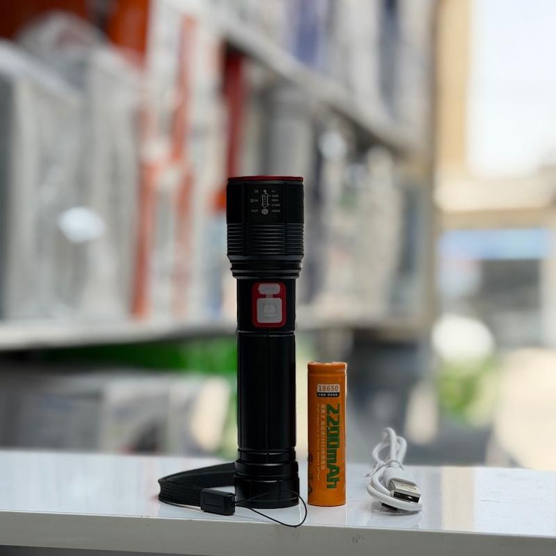 چراغ قوه اسمال سان مدل ZY-P007 دستی LED ۱۵۰۰ لومن و باطری قابل تعویض