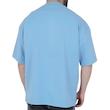 تیشرت ساده آستین کوتاه مردانه آبی مدل قواره باکسی