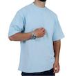 تیشرت ساده آستین کوتاه مردانه آبی آسمانی طرح بیسیک