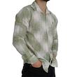پیراهن آستین بلند مردانه سبز طرح کنفی