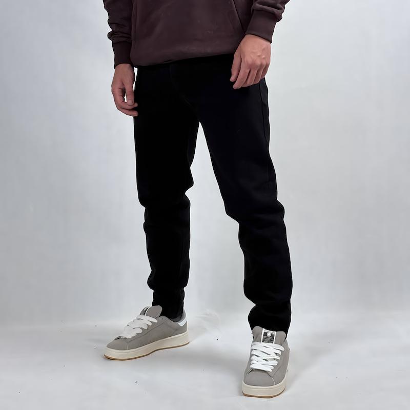 شلوار جین مام فیت مردانه مشکی طرح ساده