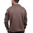 دورس مردانه قهوه ای مدل یقه نیم زیپ