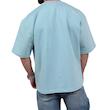 تیشرت آستین کوتاه مردانه آبی جیبدار مدل stwd
