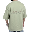 تیشرت مردانه گرم بالا سبز مدل REPRESENT