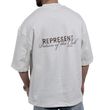 تیشرت مردانه گرم بالا سفید مدل REPRESENT