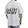 تیشرت مردانه سفید طرح OUT OP OWNER