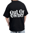 تیشرت مردانه مشکی طرح OUT OP OWNER