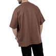 تیشرت آستین کوتاه مردانه قهوه ای  دونخ مدل مینیمال