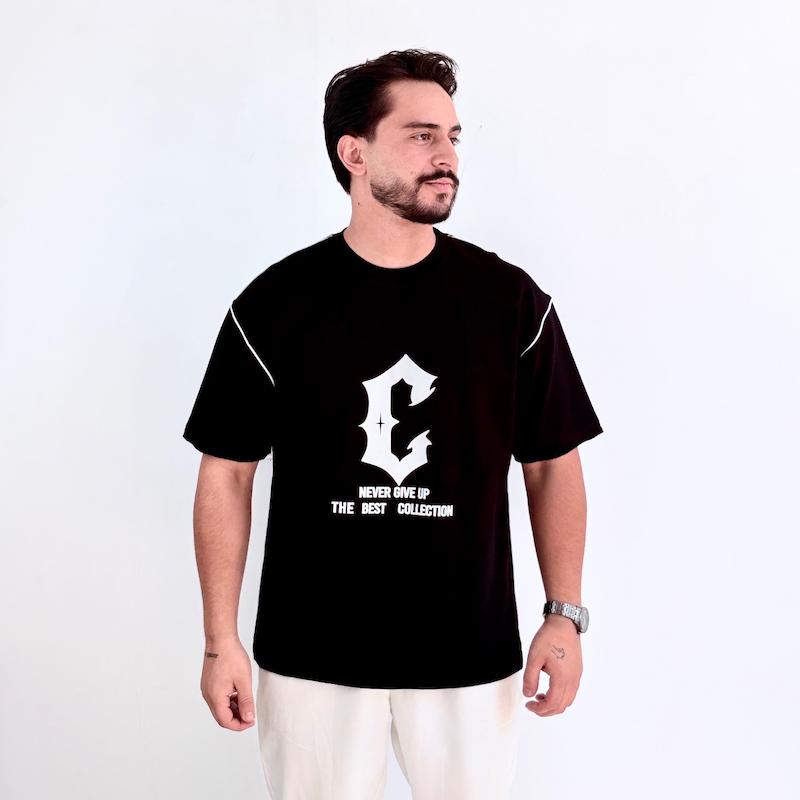 تیشرت مشکی مدل C