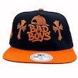کلاه کپ مشکی نارنجی بک فیت مدل BAD BOYS