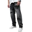 شلوار جین بگ مردانه طوسی مدل زاپ
