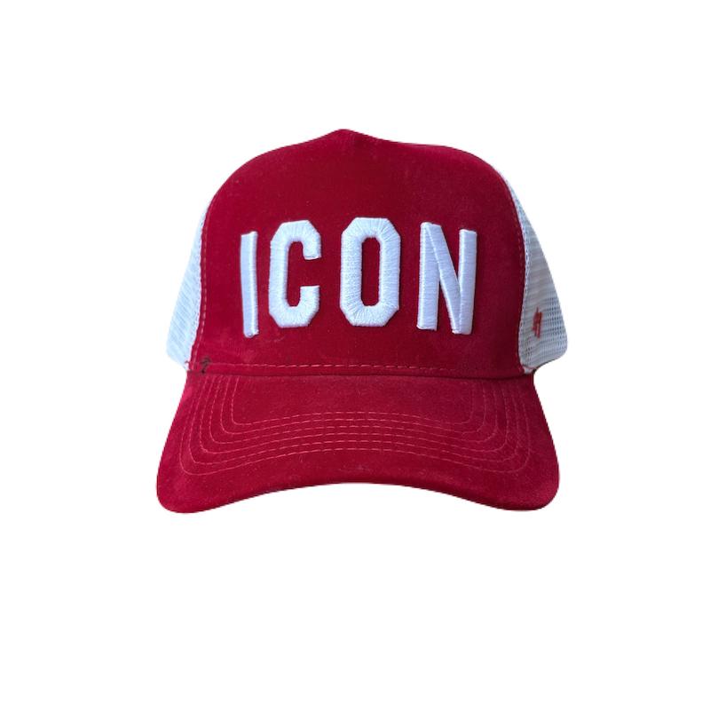 کلاه کپ قرمز بیسبالی مدل ICON