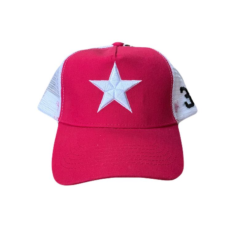 کلاه کپ قرمز بیسبالی مدل STAR
