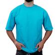 تیشرت آستین کوتاه مردانه آبی طرح ساده