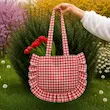 توت بگ کیف پارچه ای چهارخانه چین چینی همیشه ترند