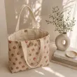 توت بگ کیف پارچه ای طرح گل رز شیک و خاص