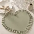 رومیزی و زیربشقابی قلب دورچین دار خاص و شیک