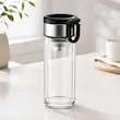 فلاسک دوجداره دمنوش ساز پیرکس ۳۰۰ میلی لیتری شیک برای نوشیدنی‌های گرم و سرد