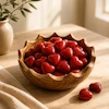 کاسه چوبی پذیرایی دکوراتیو طرح تاج