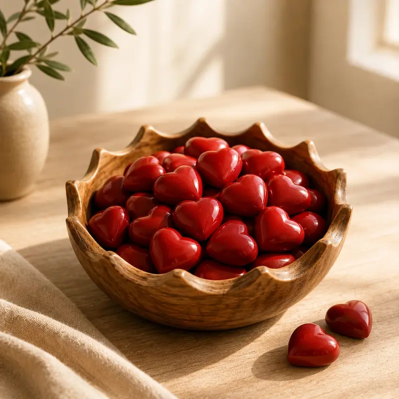 کاسه چوبی پذیرایی دکوراتیو طرح تاج
