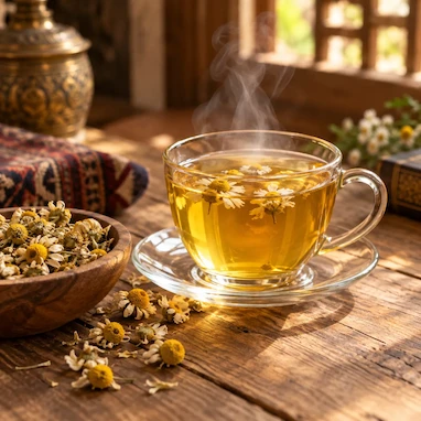 خواص  دمنوش بابونه آلمانی