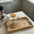 سینی حصیری رابروود سایز بزرگ GOLDEN STAR