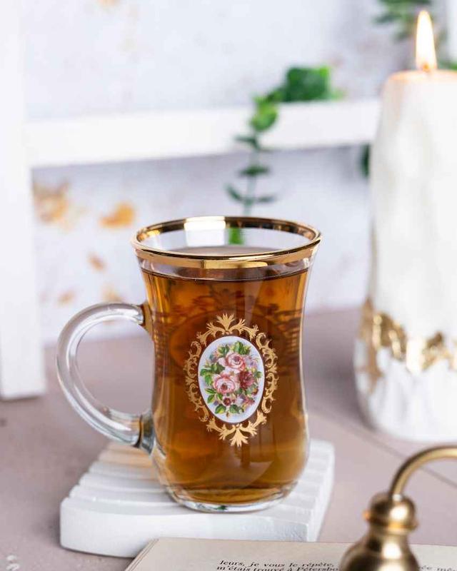 استکان بلینک مکس مدل کی اف طلا رز 