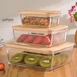 ظرف نگهدارنده لیمون مدل مستطیل کد 2211 بسته 3 عددی