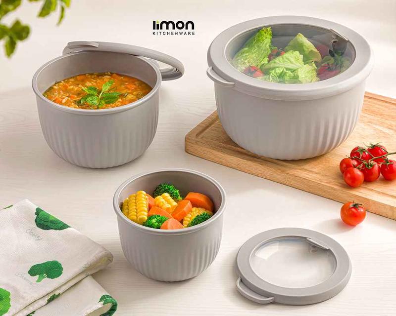 ظرف نگه‌دارنده لیمون مدل پلاستیکی ‬‫شیاردار کد 2233