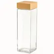 بطری شیشه ای درب مربع (750 میلی لیتر) GOLSEN STAR