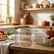 ظرف پخت پیرکس مدل قابلمه ای مجموعه 3 عددی