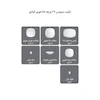 سرویس 6 نفره 27 پارچه چهارگوش کواترو طرح ورنیکا چینی زرین