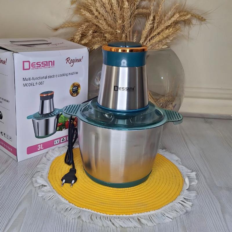 خردکن دسینیF007 ظرفیت ۳ لیتر کاسه استیل