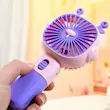پنکه دستی شارژی فانتزی دارای استند موبایل