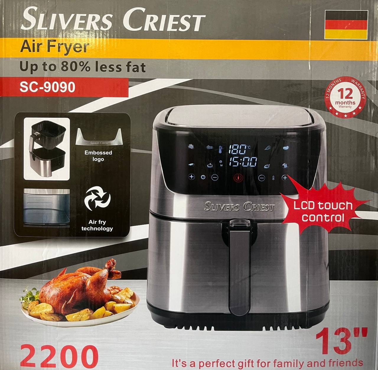 سرخ کن سیلور کرست 13 لیتری مدل SC-9090 Silver Crest